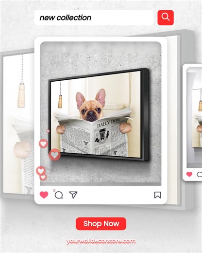 This canvas art just understood the assignment! 🐶✨ Elevate your bathroom vibes with our French Bulldog Newspaper Toilet canvas—where culture meets creativity! Priced at just $29.95, this masterpiece serves not just as decor but as a celebration of pride, empowerment, and the bold Black identity 🖤🌍. Honor your roots while transforming your space into a statement of self-expression and leadership. Perfect for any corner of your home, it's the decor that champions your narrative and feels right 