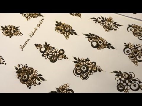 How to create unique henna bunches / Simple bunches step by steps / Maseera Mehndi Artist