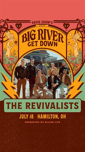 RevHeads, it's go time! The Revivalists return to Hamilton, OH to headline Big River Get Down 2025, keeping the tradition alive and louder than ever with a newly renovated venue! Don’t miss this epic night of music, community, and celebration! Get tickets at www.bigrivergetdown.com 🎶🔥 #revheads #revivalists #revivalistslive #therevivalists #therevivalistshub #bigrivergetdown #hamiltonohio #hamiltonohio #riversedge #concert #concerts #concertlife #ConcertVibes #livemusic #livemusicians #LiveMus