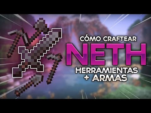 CÓMO HACER HERRAMIENTAS DE NETHERITE | Tutorial Minecraft