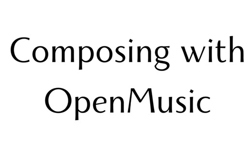 [openmusic]作曲软件教程系列二—— 使用具有音高和节奏的列表