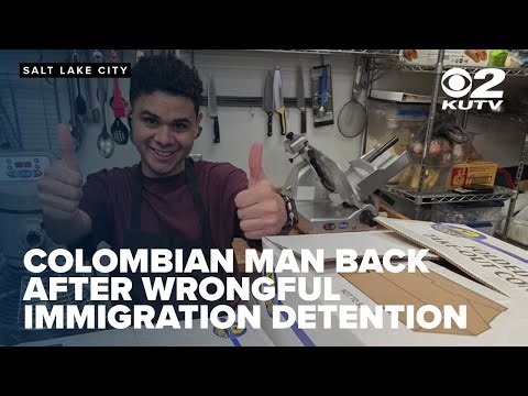 Colombian man back in Utah after wrongful immigration detention