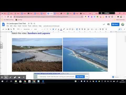 How a Sand Bar and Tombolo is formed