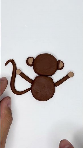 🐵 Cute Clay Monkey | DIY Handmade