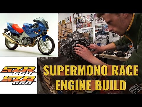 YAMAHA SZR660 | Race ENGINE build TIME LAPSE