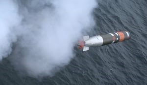 Canadian navy test fires new anti-submarine torpedo