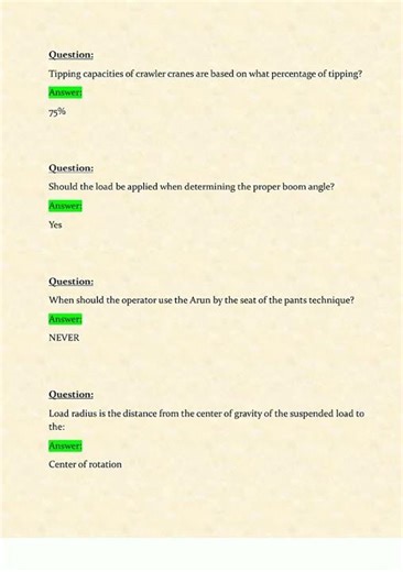 NCCCO CCO Core Written Exam Latest Update Practice Questions and Answers Grade A 100 Correct67 new v