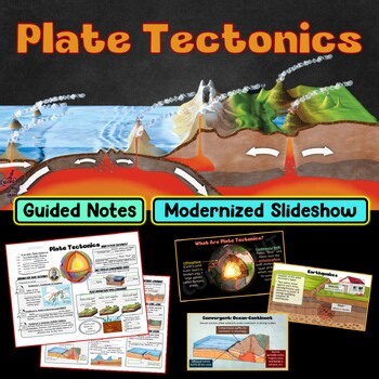 Plate Tectonics PowerPoint Slideshow   Guided Notes Set