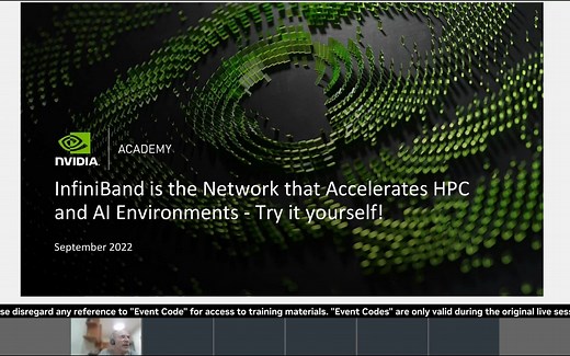 InfiniBand the Network that Accelerates HPC and AI Environments - Try it yoursel