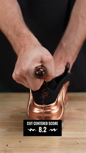 Cutting the Nike Foamposite in half to see what's inside