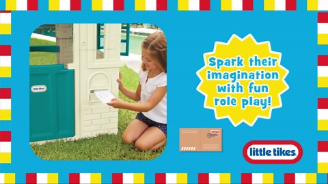 Little Tikes Cape Cottage Pretend Playhouse with Working Door, Toddlers Ages 2+, Blue - Walmart.com