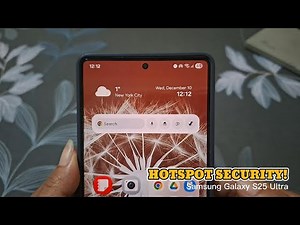How to Change Mobile Hotspot Security Type on Samsung Galaxy S25 Ultra