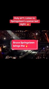 WOW. This is how Bruce Springsteen opened his concert in Los Angeles last night. 🔥🔥 Footage from @margaret_nagle on Threads.