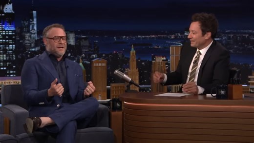 Rogen said he and Evan Goldberg went too hard at a premiere the night before the pod.