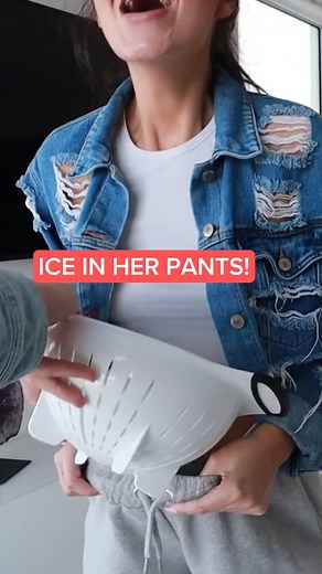 73K views · 1.3K reactions | She removed her PANTS! 藍 #reels #prank #challenge #viralchallenge #viralprank #icechallenge #trending | Montana and Ryan | Facebook