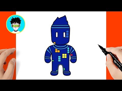 How to draw TETRIS GUY from Stumble Guys