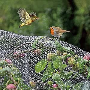 VIVOSUN Garden Netting, 7.5' x 65' Reusable Protection Net Mesh, Black Heavy Duty Trellis Netting, Garden Block Netting for Plants, Fruit Trees, Vegetables and Other Animals