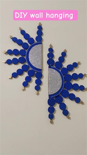 Diy cardboard wall hanging craft ideas #shorts #cardboard #diy#viral #youtubeshorts #wallhanging