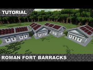 Minecraft Roman Fort Barracks Tutorial & Download