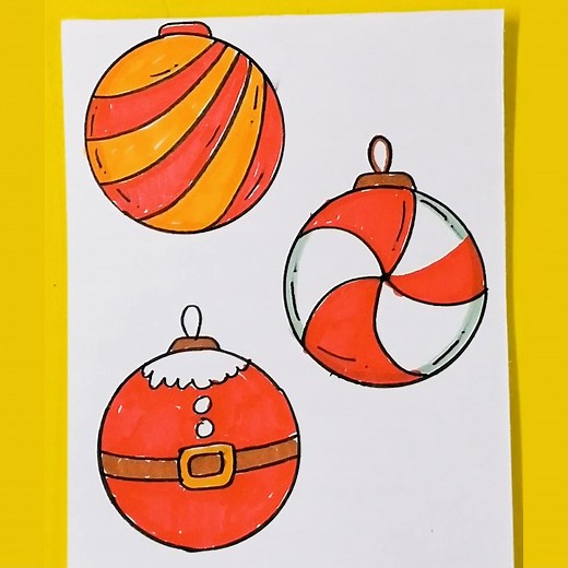 14K views · 276 reactions |  Aprende a Dibujar Bolas de Navidad Facil y Paso a paso | Easy Art | Facebook