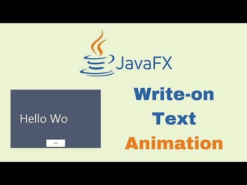 JavaFX and Scene Builder - Write-on text animation with threads