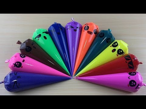 Mixing Colorfull Color Pigment Slime, Making Glossy Pigment Slime | Asmr Slime #0182