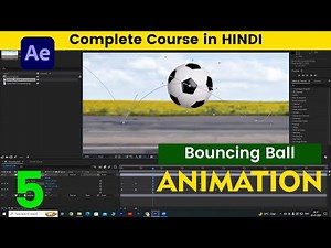 5. How to do Bouncing Ball Animation in After Effects for Beginners in Hindi💥 #aftereffectstutorial