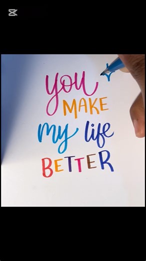 Relaxing Calligraphy Quote | ASMR #shorts #calligraphy #lettering #quote #asmr #relaxing #brushpen