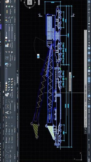 #Dynamic Crane Animation in AutoCAD 🔥 Full Motion Design