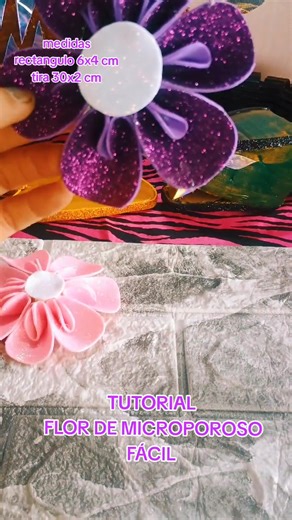 Tutorial de Flor de Foamy Microporoso Fácil y Bonito