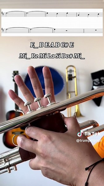 Replying to @ΞLΞVΛTΞ Fantasmas 🎺 Solo Tutorial - @Humbe #fantasmas #humbe #trumpet #tutorial #trompeta #partitura #sheetmusic #mexico