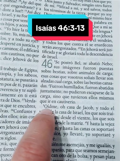 Isaías 46:3-13 #santabiblia #todolopuedoencristoquemefortalece #versiculosbiblicos #isaias #diostodopoderoso