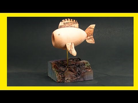 Wood Turn a Whimsical Fish Using the “Lost Wood” Process