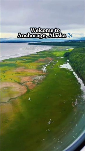Flying Into Anchorage, Alaska ✈️ First View From the Plane