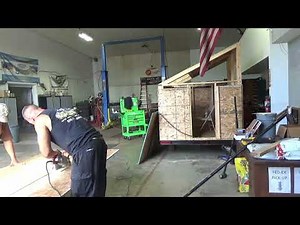 Building a Hunting Blind on a Trailer.