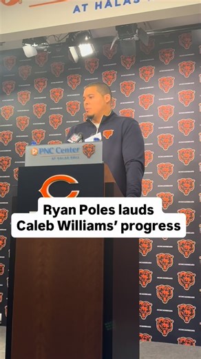 Ryan Poles liked how Caleb Williams developed as a pocket passer while also using his instincts to escape. #ryanpoles #chicagobears #calebwilliams | 104.3 The Score