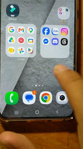 The invisible Google search bar! #google #samsung #shorts