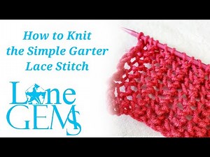 How to Knit the Simple Lace Garter Stitch Flat