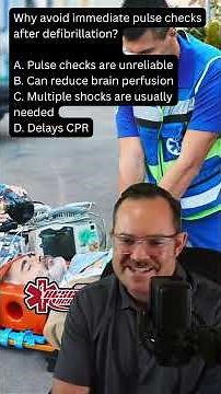Should the EMT pulse check after AED use?