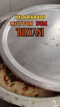 Hyderabadi Mutton Dum Biryani Recipe #recipe #easyrecipe #hyderabad #biryani #indianfood