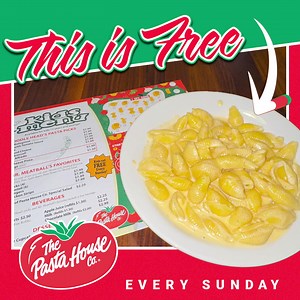 Let someone else cook on Sundays. 😉 Even better? 𝗞𝗶𝗱𝘀 𝗲𝗮𝘁 𝗳𝗼𝗿 𝗙𝗥𝗘𝗘 𝗲𝘃𝗲𝗿𝘆 𝗦𝘂𝗻𝗱𝗮𝘆. 🎉 Less stress & more delicious food. It’s a win-win. | The Pasta House Co.