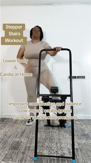 Stepper Stairs Workout | Lower Body & Cardio at Home #workoutathome #momfitnessjourney