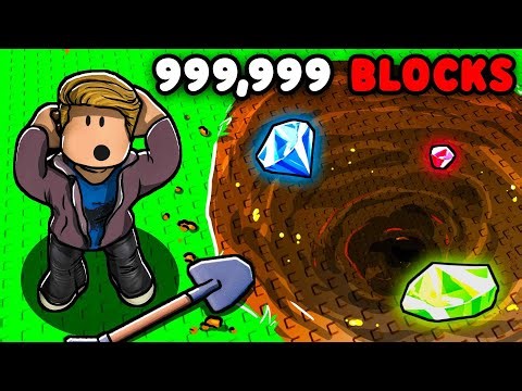 Digging 1 Million Blocks In Roblox!