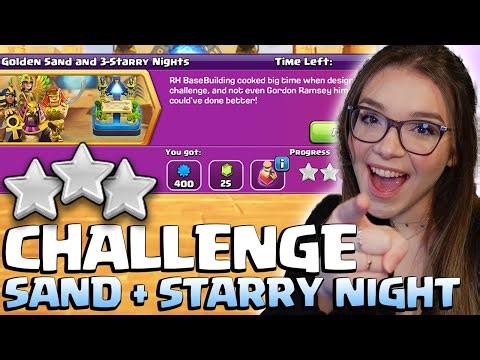 EASY 3-Star GUIDE for the NEW Sand + Starry Night CHALLENGE in Coc