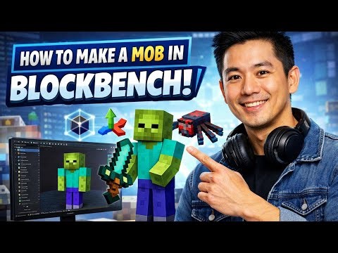 How to MAKE a MOB in Blockbench (Step by Step)