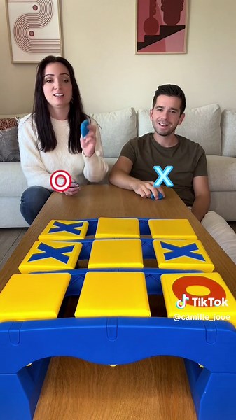 Fun Tic Tac Toe Board Game Night with Friends