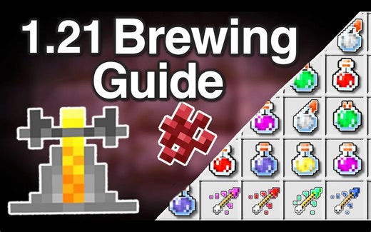 【中文配音】终极 Minecraft 酿造指南 1.21 版本 | 1.21 新药水与所有药水酿造方法 - TheAetherGamer
