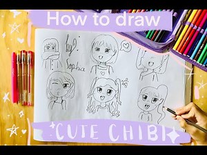 🌟 This is How Easy a 10 year old Draws a Cute Chibi Anime Girl :) 🎉🌟