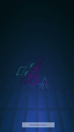 Neon Rocket Business Growth Background Animation