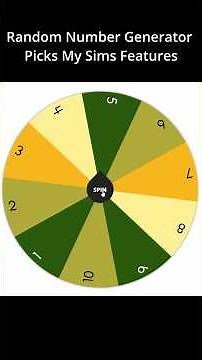 Random Number Generator Picks My Sims Features #sims4 #shorts #challenge